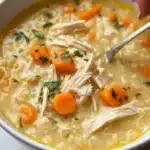 Lemony Chicken Orzo Soup Recipe
