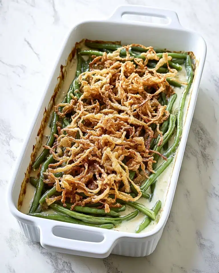 Creamy Parmesan Green Bean Casserole Recipe