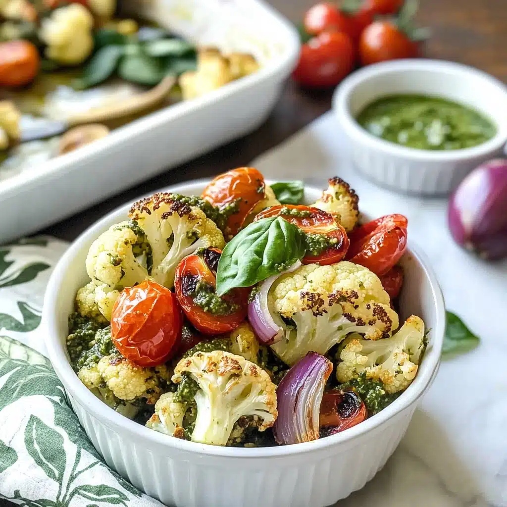 Pesto Parmesan Cauliflower Salad Recipe - Recipe Image