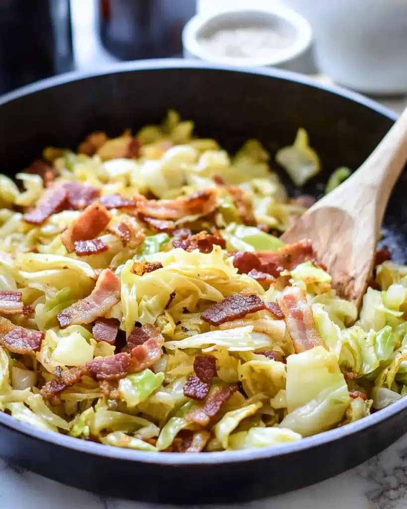 Bacon-Infused Skillet Cabbage Delight Recipe