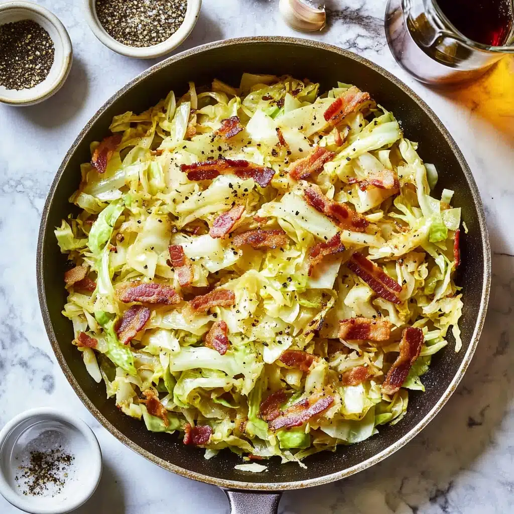 Bacon-Infused Skillet Cabbage Delight Recipe - Recipe Image