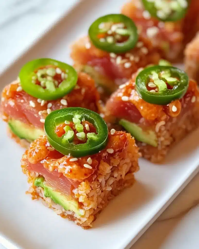Spicy Salmon Crispy Rice Recipe