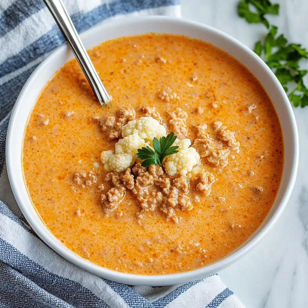 Creamy Beef and Cauliflower Soup Recipe - Recipe Image