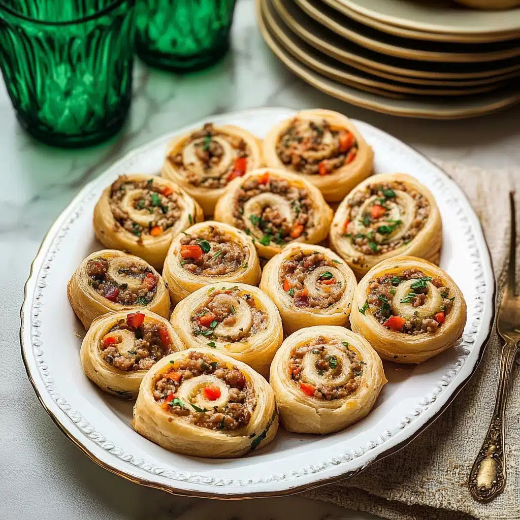Savory Sausage Cream Cheese Pinwheels Recipe - Recipe Image