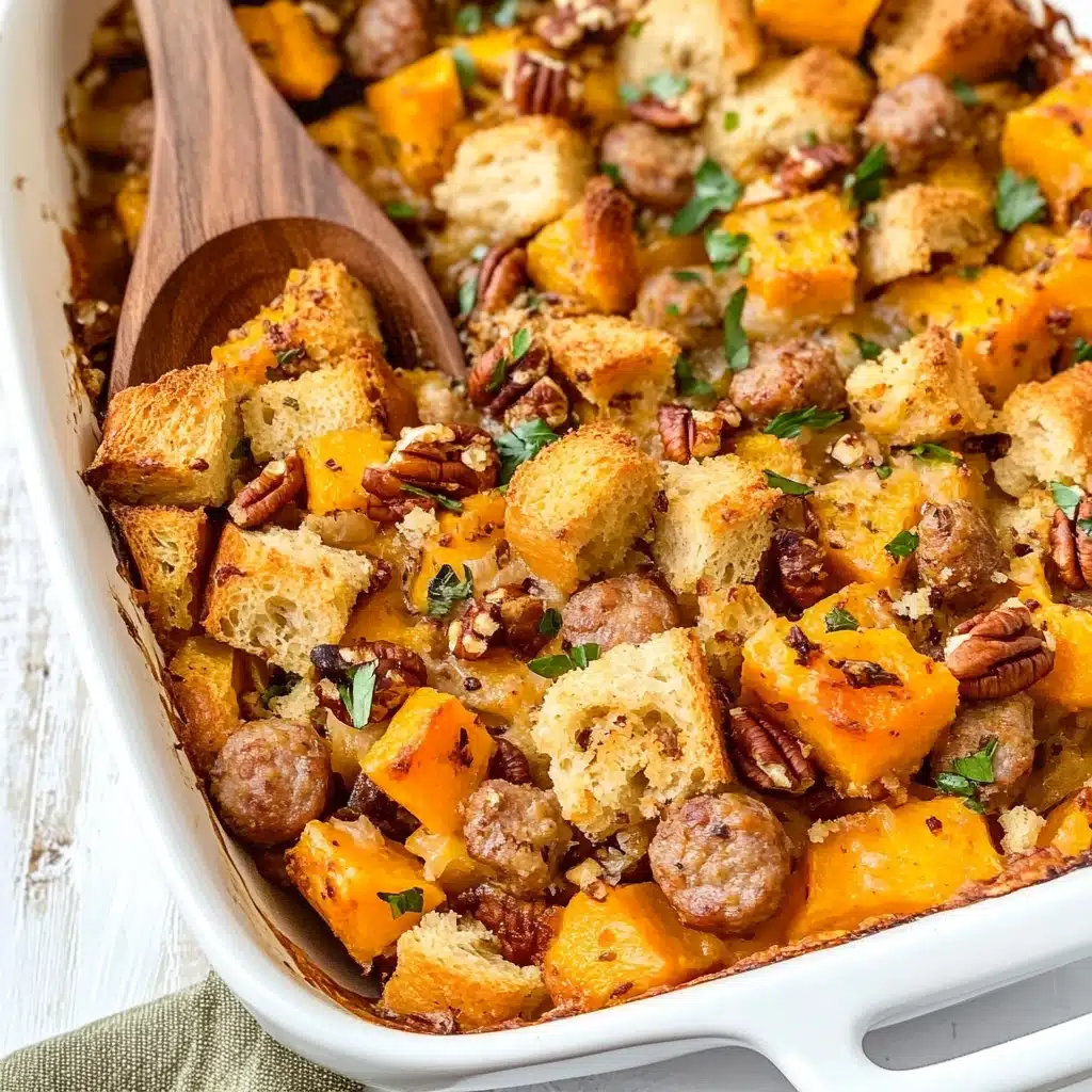 Sage & Pecan Butternut Squash Stuffing Recipe - Recipe Image