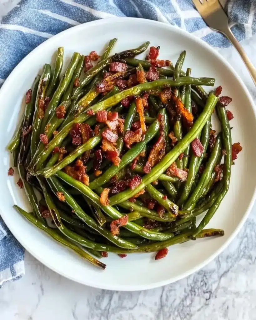 Honey Garlic Bacon Green Beans Recipe