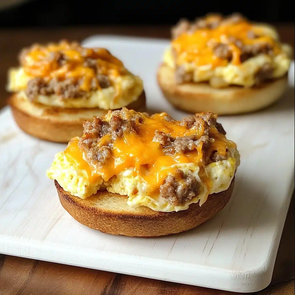 English Muffin Breakfast Pizza Recipe - Recipe Image
