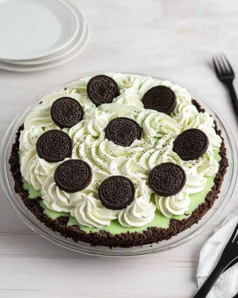 No-Bake Grasshopper Pie Recipe