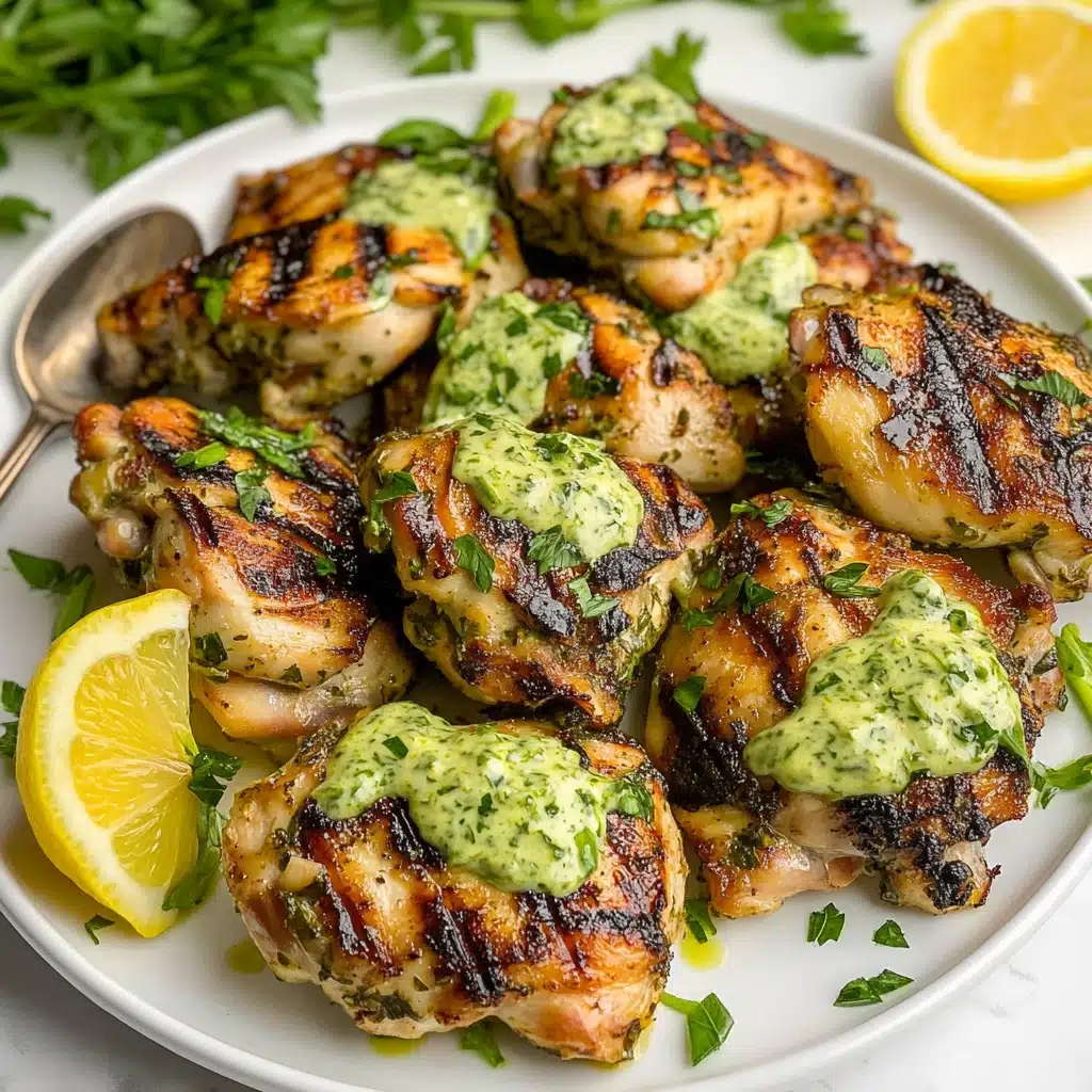 Grilled Green Goddess Chicken Thighs Recipe - Recipe Image