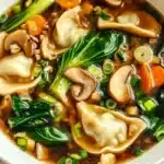 Savory Potsticker and Bok Choy Soup Recipe