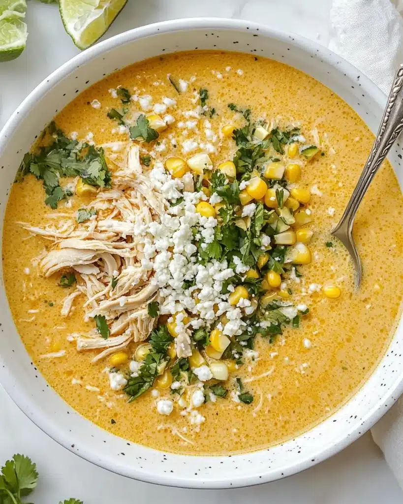 Creamy Mexican Street Corn Chowder Recipe