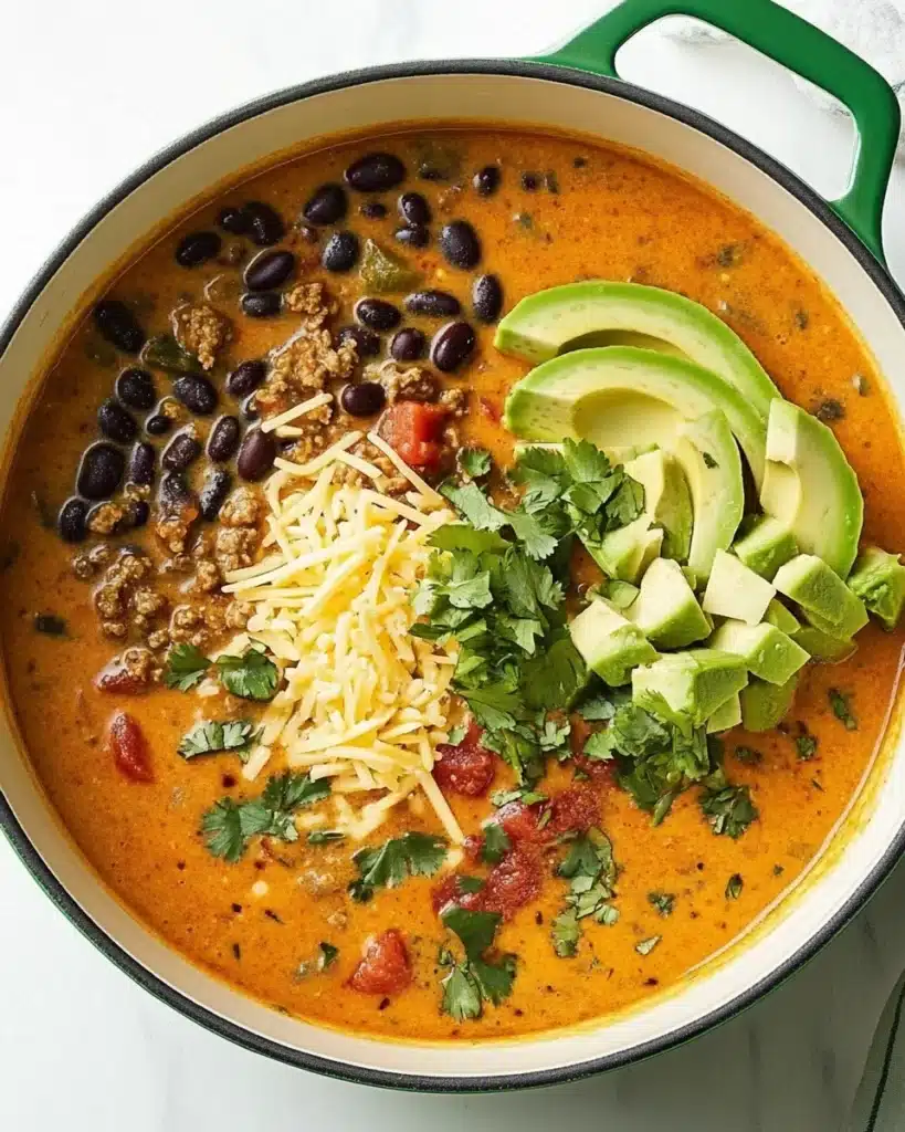 Cheesy Taco Soup Recipe