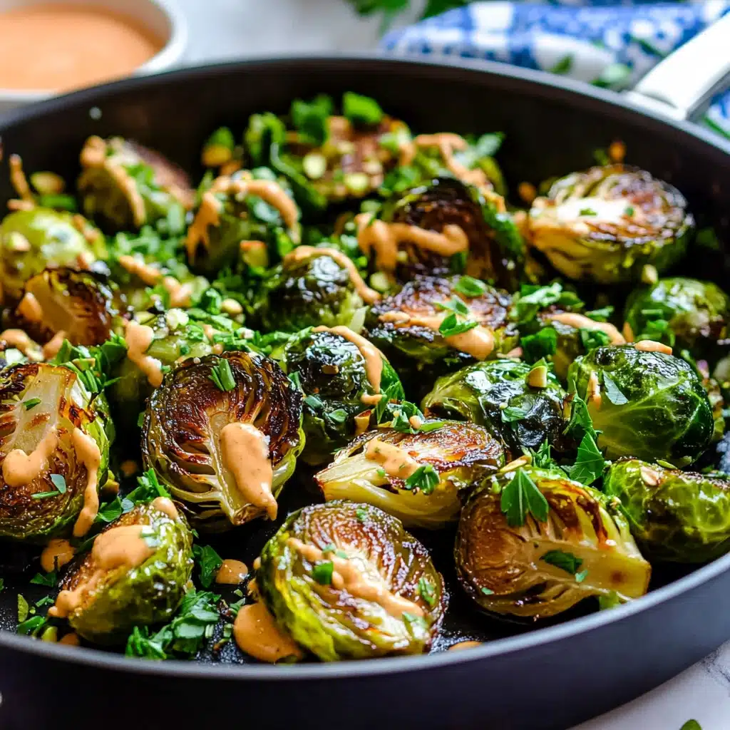 Crispy Air Fryer Brussel Sprouts with Spicy Mayo Recipe - Recipe Image