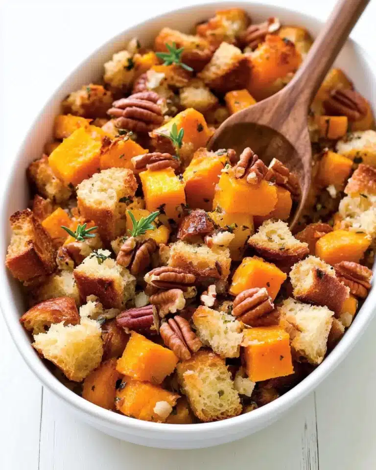 Sage & Pecan Butternut Squash Stuffing Recipe