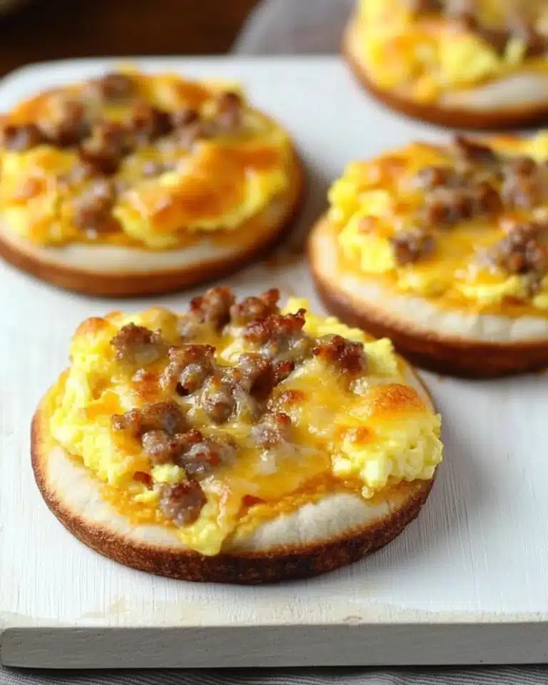 English Muffin Breakfast Pizza Recipe