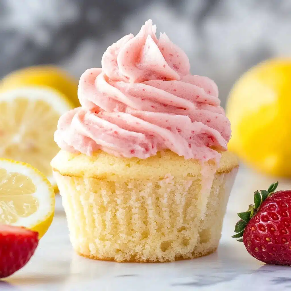 Strawberry Lemonade Cupcakes Recipe - Recipe Image