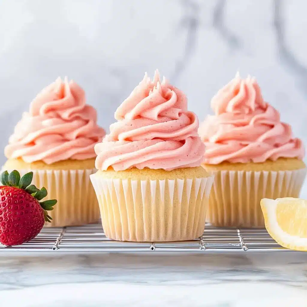Strawberry Lemonade Cupcakes Recipe - Recipe Image