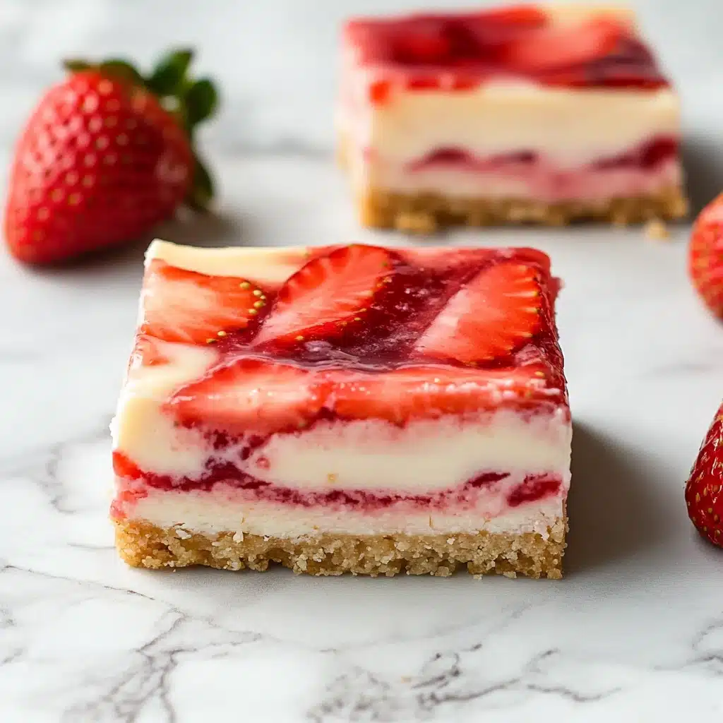 Strawberry Cheesecake Bars Recipe - Recipe Image