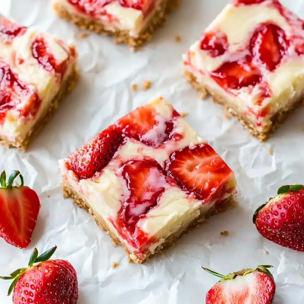 Strawberry Cheesecake Bars Recipe - Recipe Image