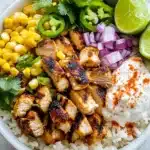 Grilled Street Corn Chicken Rice Bowl Recipe