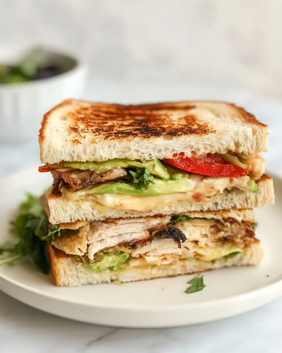 Chipotle Chicken Avocado Melt Recipe