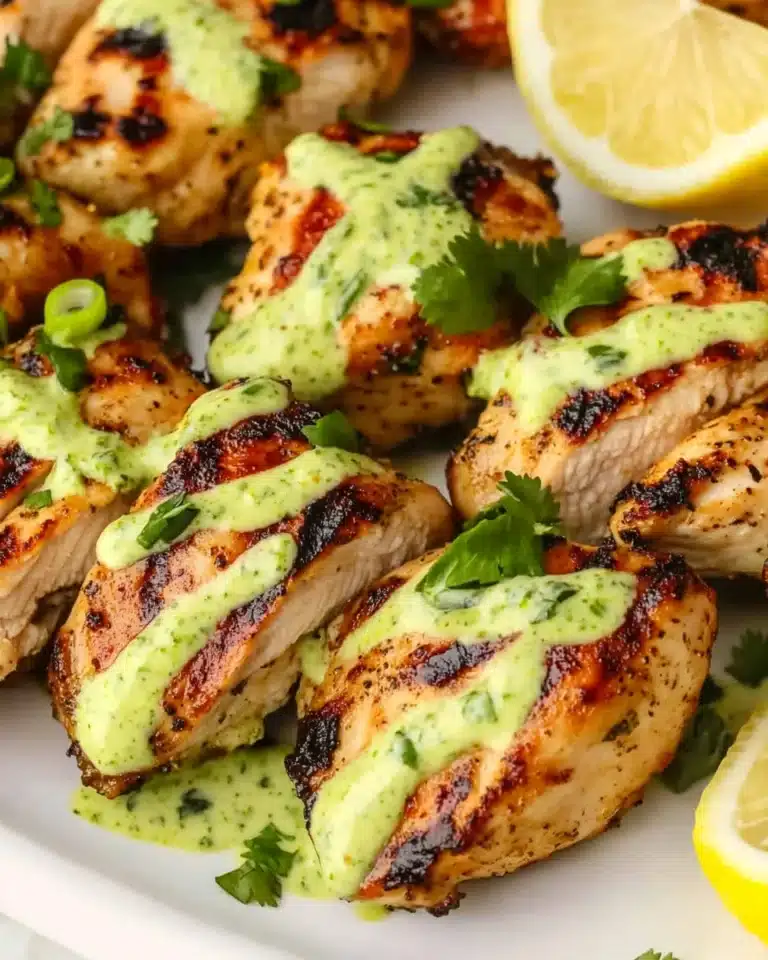 Grilled Green Goddess Chicken Thighs Recipe