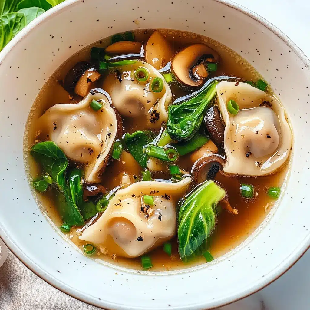 Savory Potsticker and Bok Choy Soup Recipe - Recipe Image