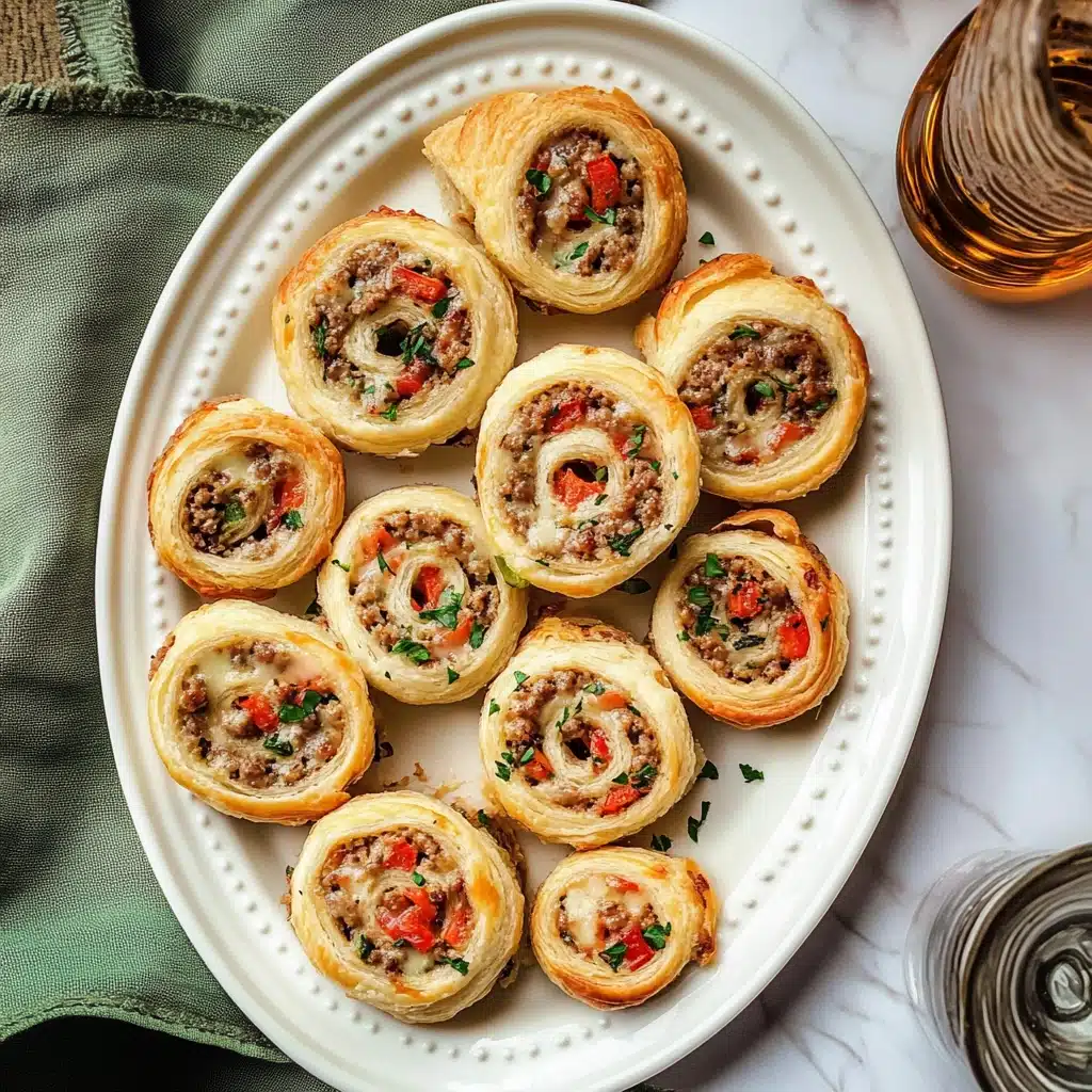 Savory Sausage Cream Cheese Pinwheels Recipe - Recipe Image