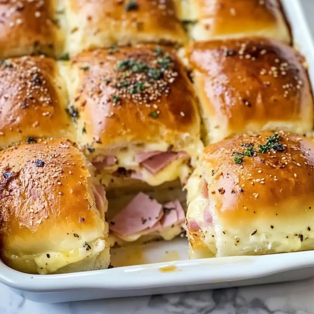Savory Ham and Cheese Slider Delight Recipe - Recipe Image