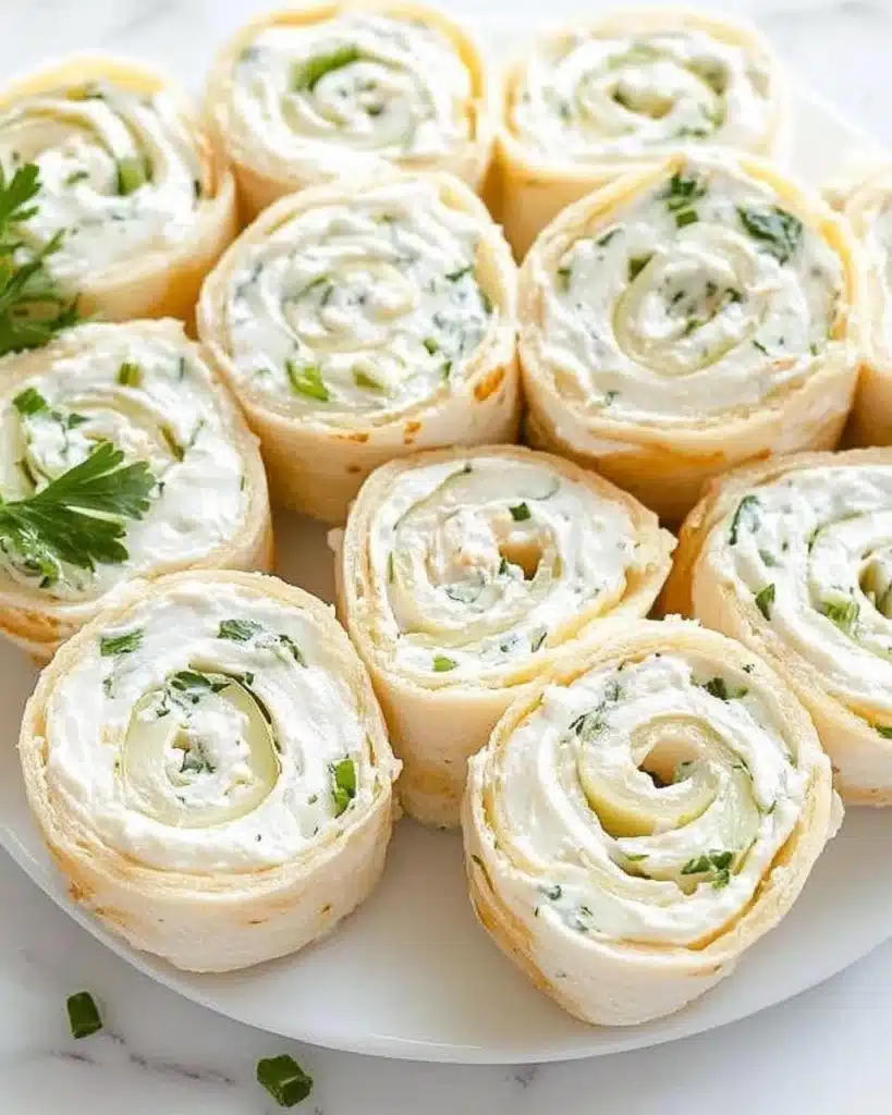 Dill Pickle Cream Cheese Pinwheels Recipe
