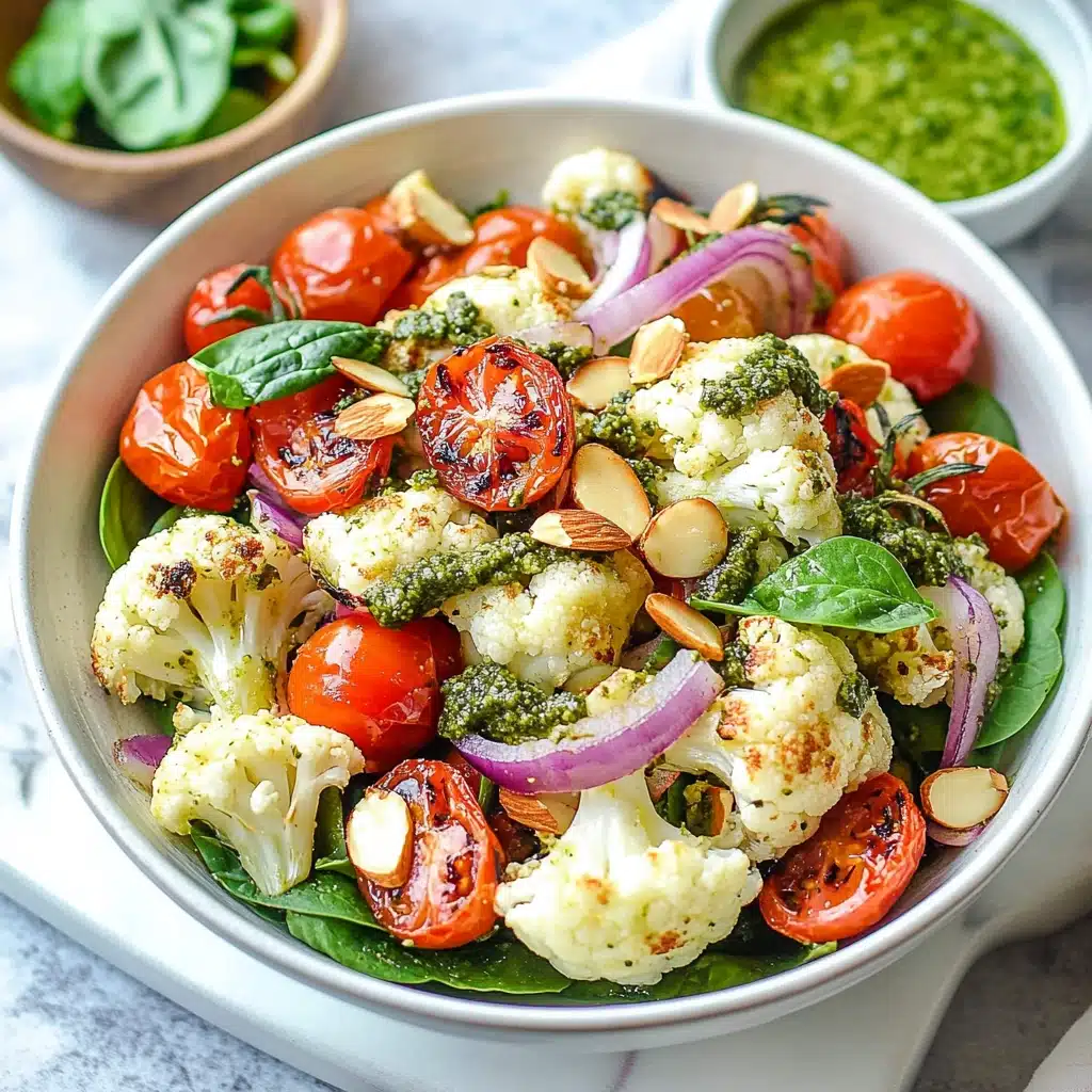 Pesto Parmesan Cauliflower Salad Recipe - Recipe Image