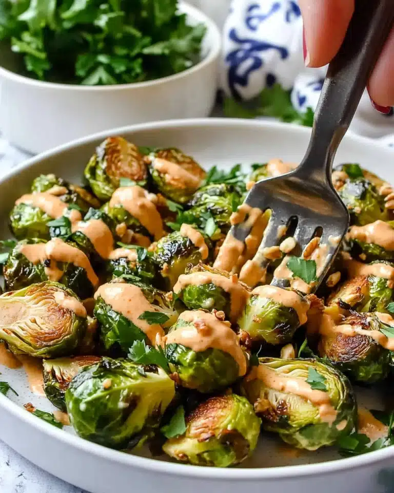 Crispy Air Fryer Brussel Sprouts with Spicy Mayo Recipe