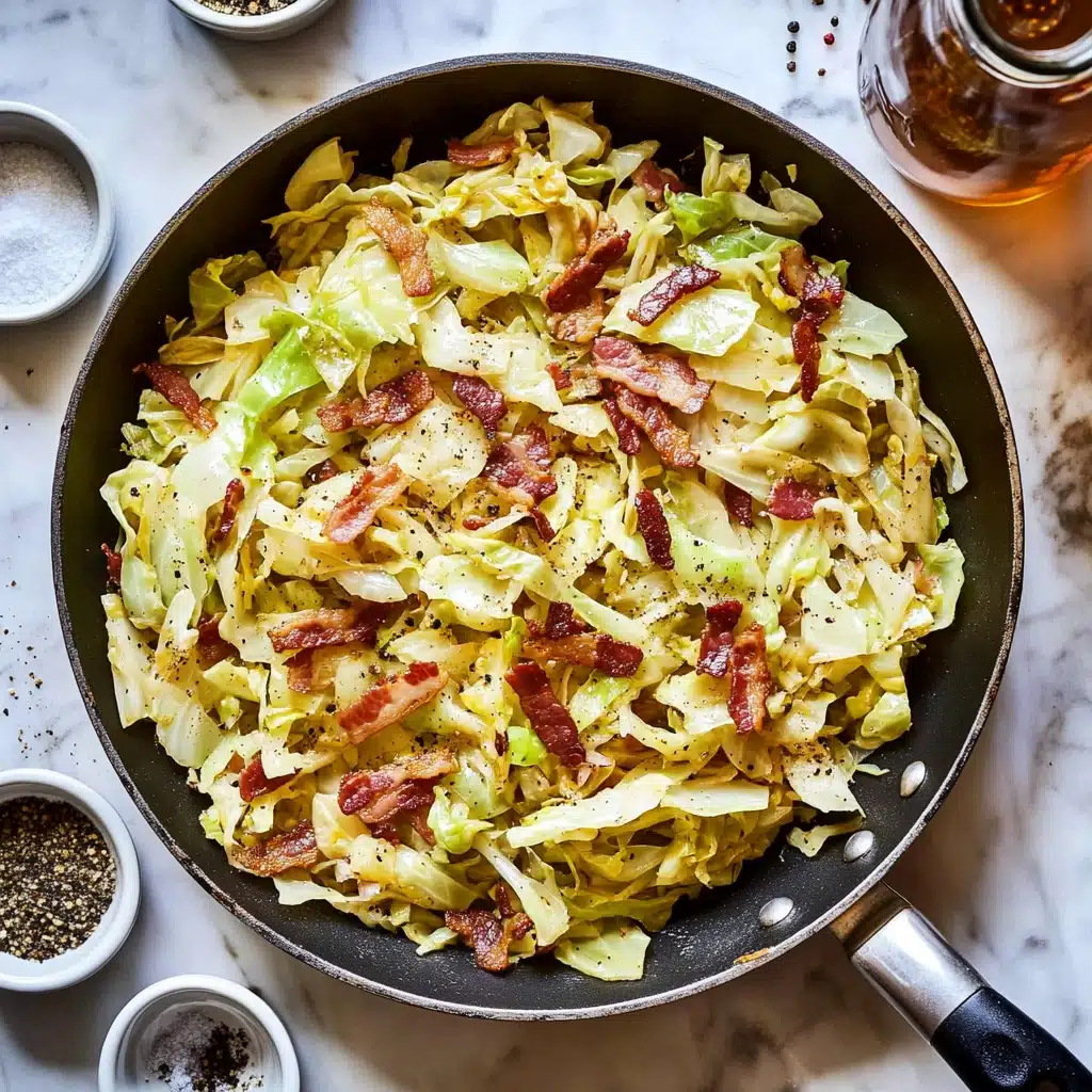 Bacon-Infused Skillet Cabbage Delight Recipe - Recipe Image
