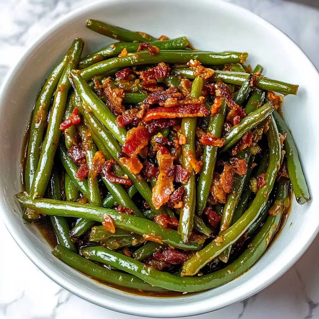 Honey Garlic Bacon Green Beans Recipe - Recipe Image