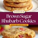 Brown Sugar Rhubarb Cookies Recipe
