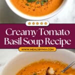 Creamy Parmesan Tomato Basil Soup Recipe