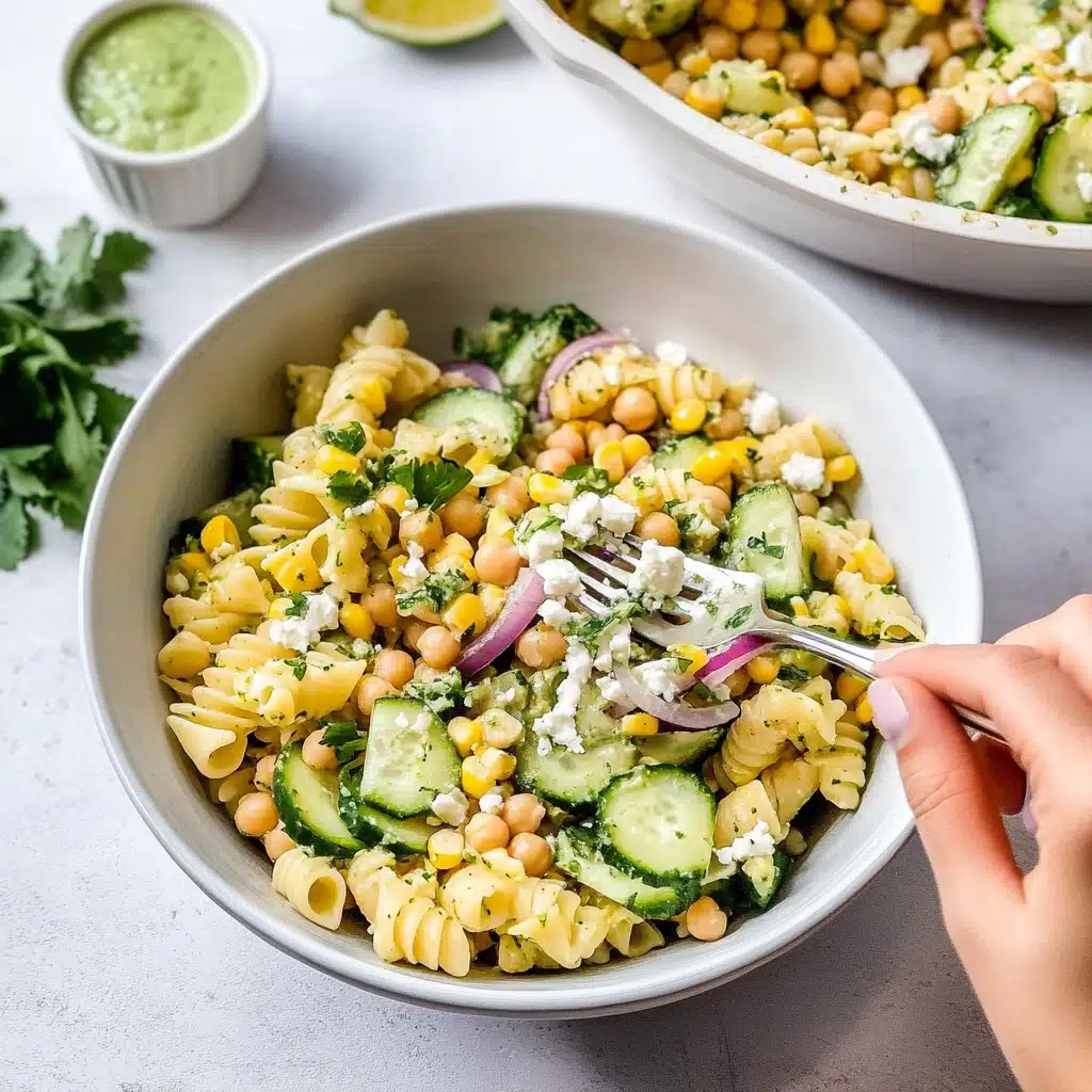 Fresh & Healthy Cilantro Lime Pasta Salad (Super Creamy!) Recipe - Recipe Image
