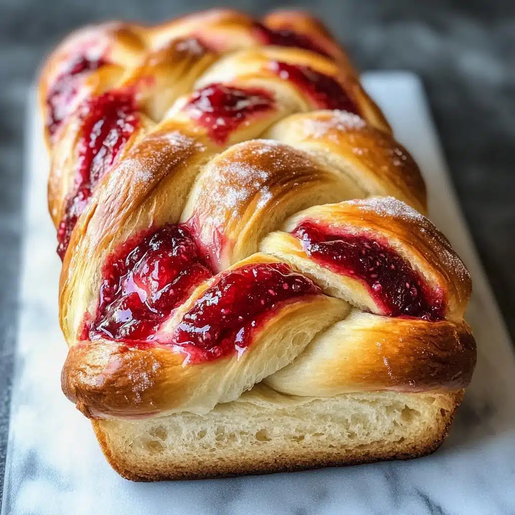 Raspberry Swirl Brioche Loaf Recipe - Recipe Image