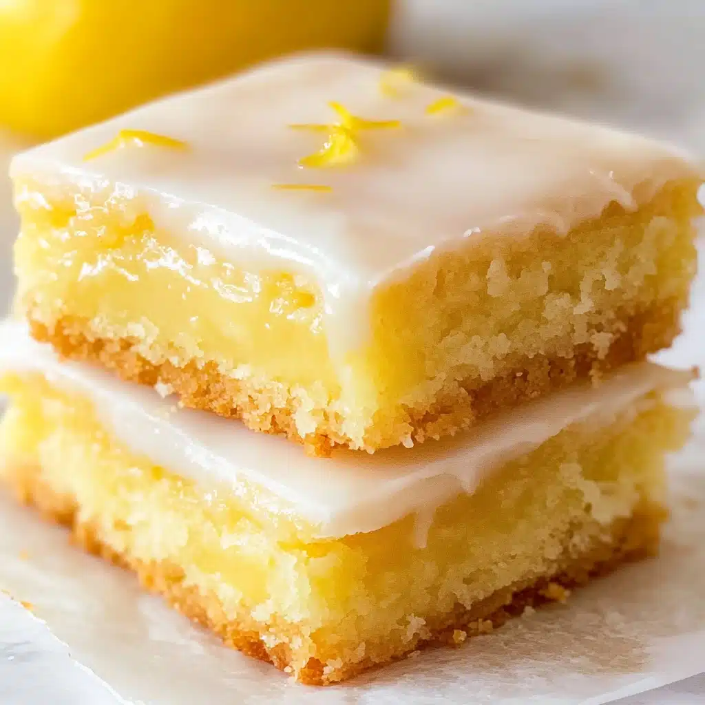 Easy Lemon Brownies Recipe - Recipe Image
