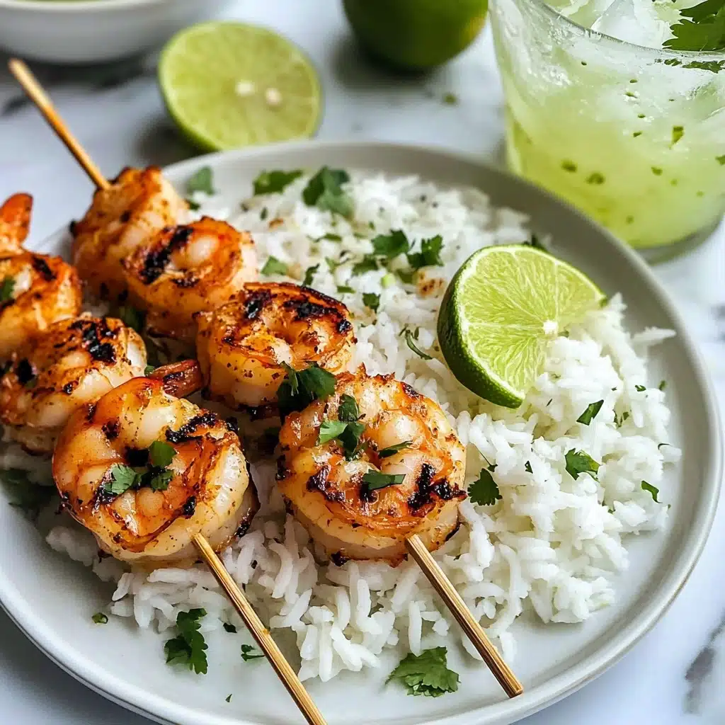 Margarita Grilled Shrimp Kabobs Recipe - Recipe Image