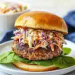 BBQ Turkey Burgers with Slaw Recipe
