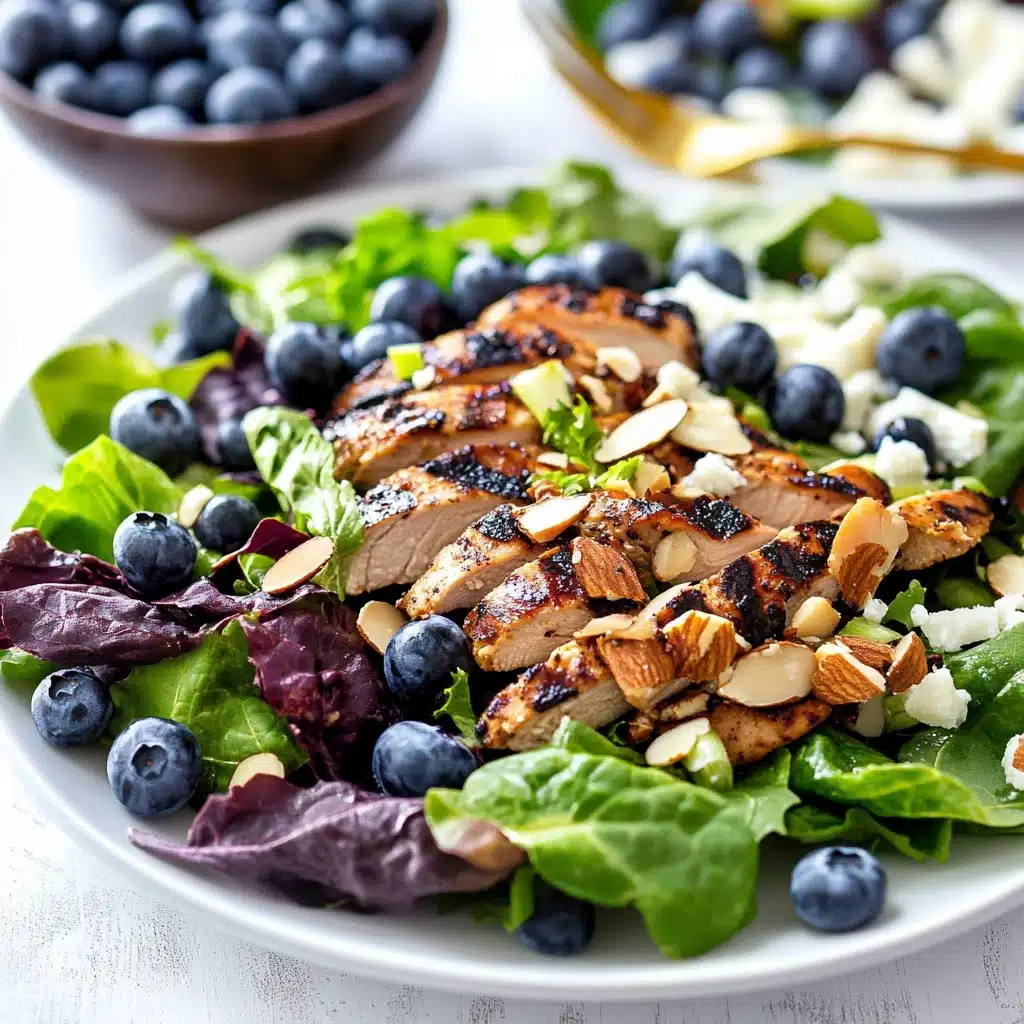 Grilled Balsamic Chicken Salad with Blueberry Vinaigrette Recipe - Recipe Image