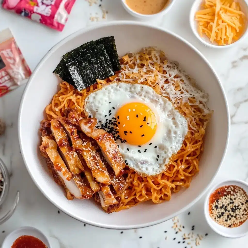 Homemade Spicy Buldak Carbonara Recipe - Recipe Image
