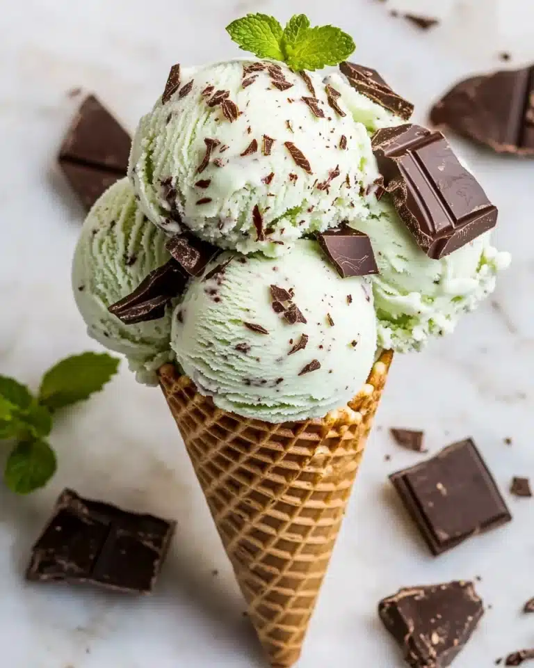 Ninja Creami Mint Chocolate Chip Ice Cream Recipe