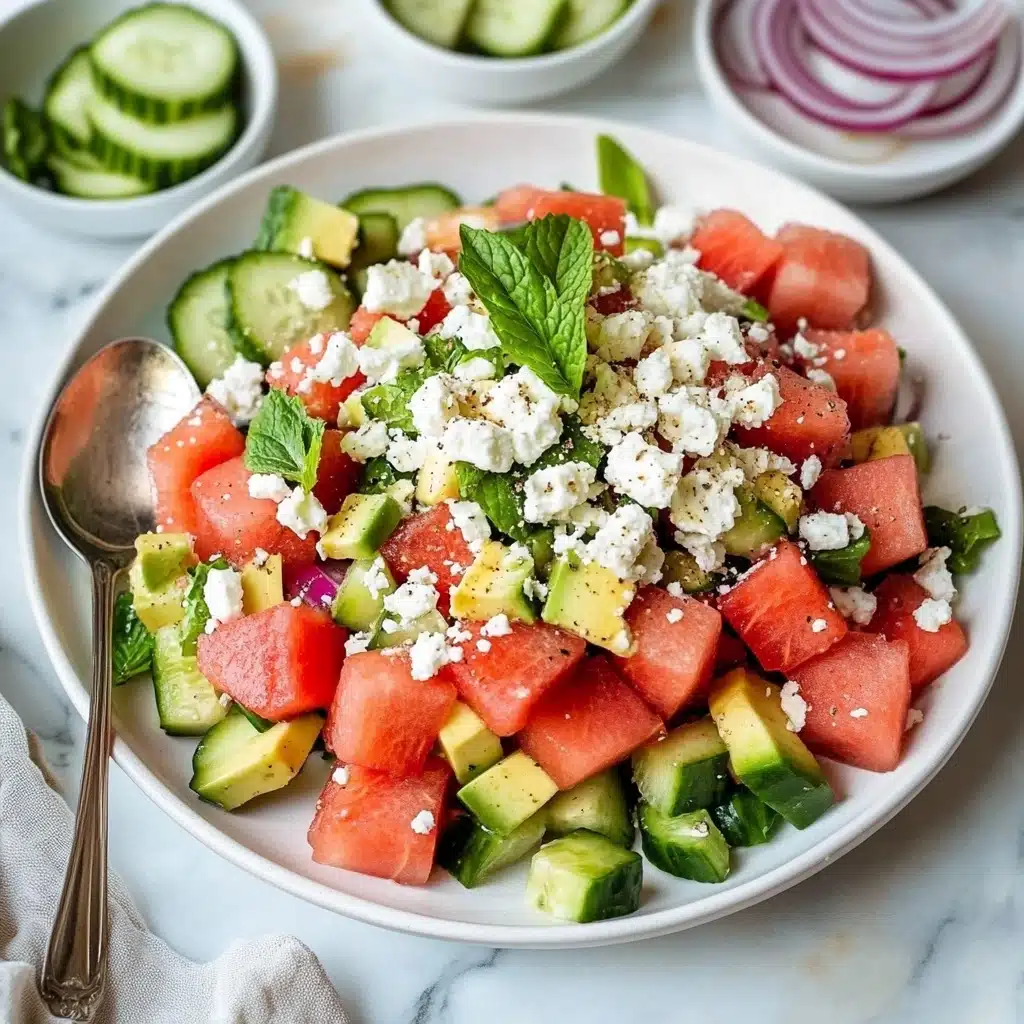Watermelon Salad with Feta & Mint Recipe - Recipe Image