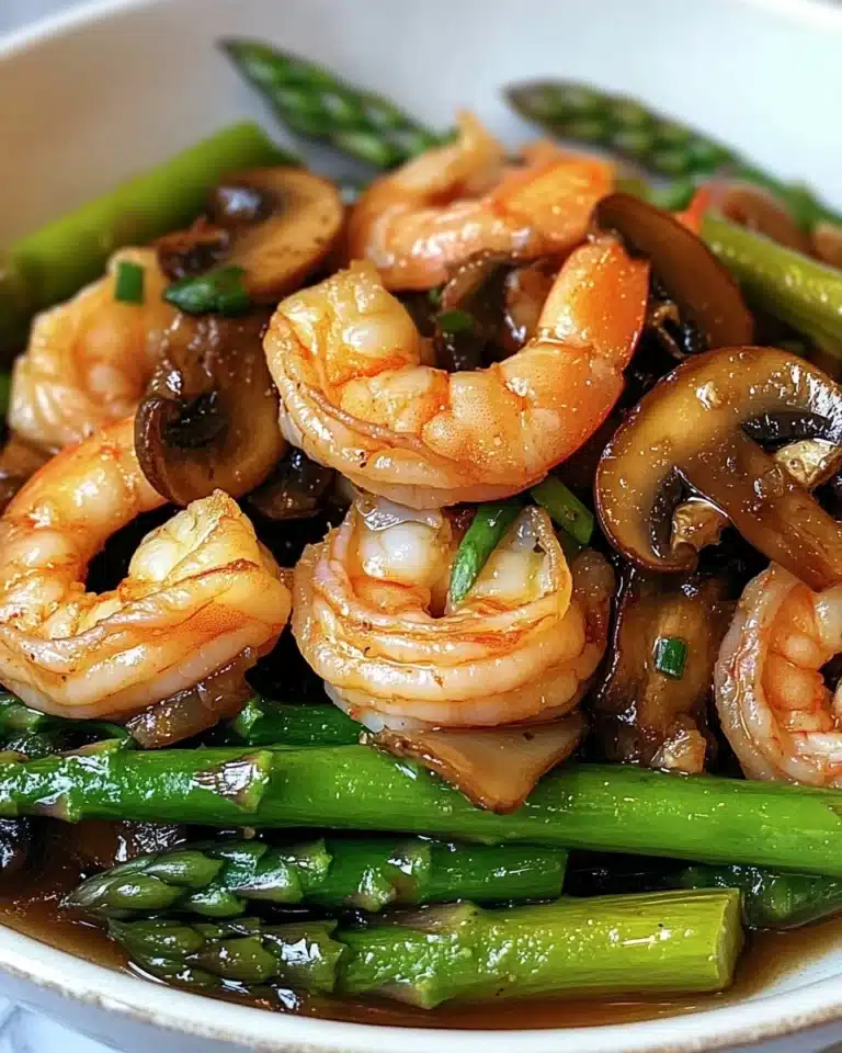 Shrimp and Asparagus Stir-Fry with Mushrooms Recipe