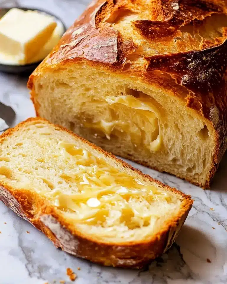 Cheese Bread (No Knead!) Recipe