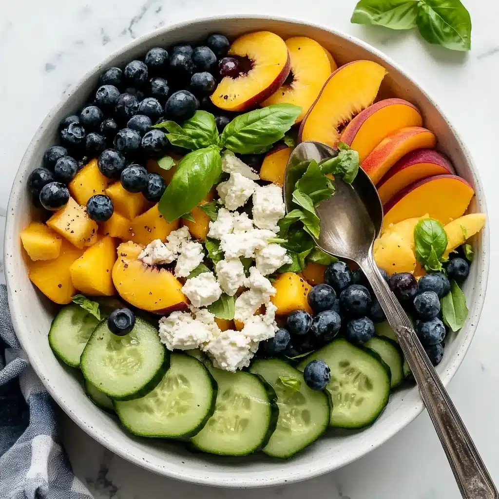 Blueberry Peach Feta Salad Recipe - Recipe Image