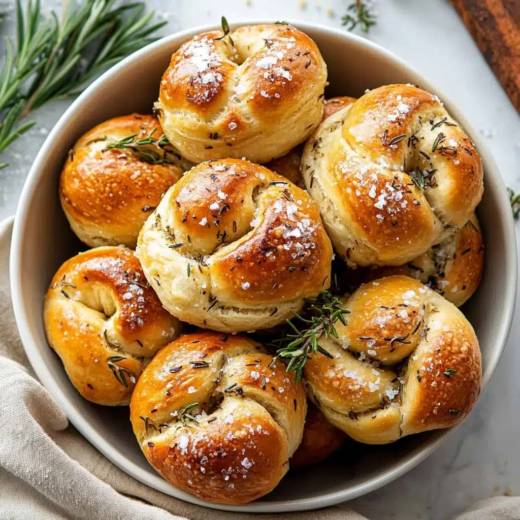 Easy Garlic Rosemary Focaccia Muffins Recipe - Recipe Image