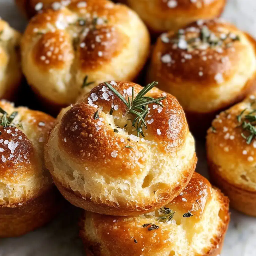 Easy Garlic Rosemary Focaccia Muffins Recipe - Recipe Image